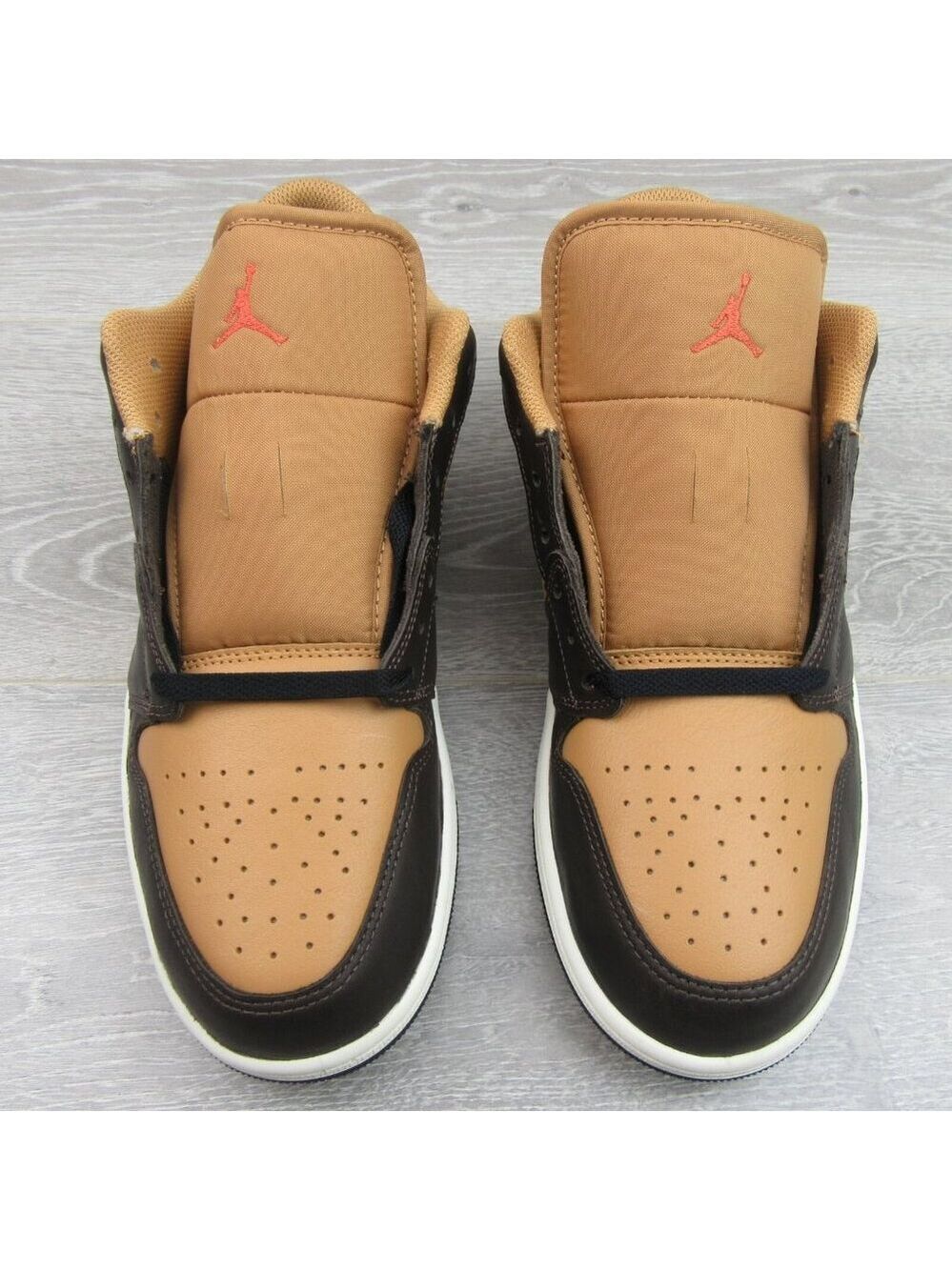Air Jordan 1 Low SE Sneakers Mens Size 10.5 Flax Baroque Brown NEW - Picture 6 of 14